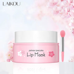 Sakura Lip Serum Lips Mask anti Dry Crack Peeling Repair Reduce Lip Fine Lines Essence Moisturizing Sakura Beauty Care 8G