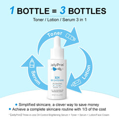 Facial Serum Whitening Skin Care Niacinamide Face Serum Brightening Oil Control Dark Spots Essence 3In-1 Beauty Health