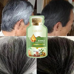 Pure Natural Herbal Hair Dye Shampoo Lasting Coloring Non-Irritating Repair Gray White Fashion Hair Care Women Men Grey Coverage