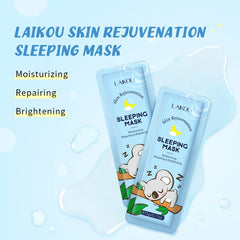 45Pcs Sakura Green Tea Koala Sleeeping Face Mask No-Washing Moisturizing Hydrating Night Facial Mask anti Wrinkle Aging Skincare