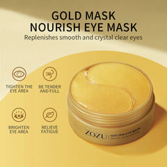 60Pcs Avocado Golden Collagen Eye Mask anti Dark Circles Eye Bags Moisturizing Firming Eye Patches Skin Care Products