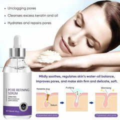 Pore Shrinking Serum Moisturizing Facial Essence for Relieving Dryness Oil Long-Lasting Calming for Sensitive Skin Care