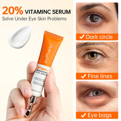 Anti Dark Circle Eye Cream Remove Bags under Eyes VC Whitening Lightening Cream Wrinkle Removal Eyes Firming Skin Care Beauty