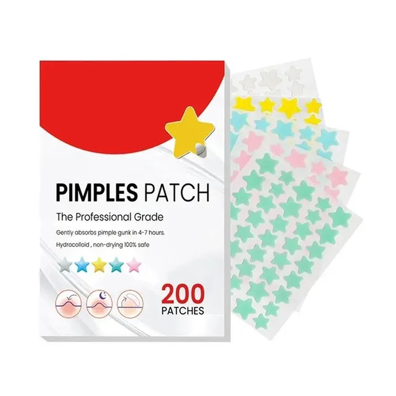 200Pcs Repair Acne Patch Facial Skin Care Fade Blemishes Pimple Marks Closed Acne Blemishes Cover Acne Pimple Repair Patch