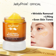 Wrinkle Retinol Face Cream Vitamin E Fine Lines Removal Hyaluronic Acid Moisturizing Lifting Aging Facial Cream Skin Care Beauty