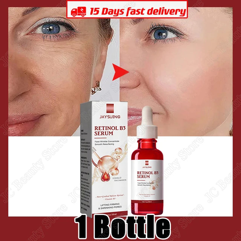 Retinol Wrinkle Remover Face Serum Instant Firming Lifting Anti-Aging Liquid Fade Fine Lines Whitening Korean Skin Care Products