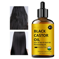 2024 New Castor Oil Hair Care and Growth Care Oil Nourishes and Nourishes Hair Making It Soft and Smooth Girls' Hair Care 30Ml