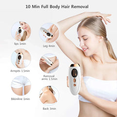 Advanced IPL Hair Removal Laser Epilator 999999 Flashes Permanent Painless Solution for Smooth Skin on Body Face