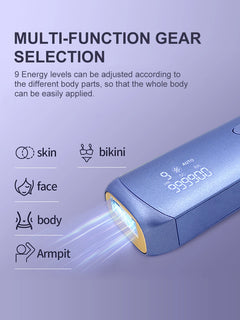 Cooling Laser Hair Removal 3-in-1 Rejuvenation Acne Remove Permanent Bikini Trimmer Painless Hair Remove for Women IPL Epilator