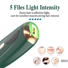 Advanced IPL Hair Removal Laser Epilator 999999 Flashes Permanent Painless Solution for Smooth Skin on Body Face