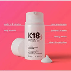 150Ml K18 Leave-In Molecular Hair Mask Original Repair Molecular Hair Damaged Dry Frizzy 4 Minutes Treatment Moisturize