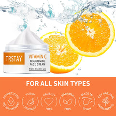 Face Cream Vitamin C Desalinates Pigment, Black Spots, Brightens Skin, Beauty and Health Care