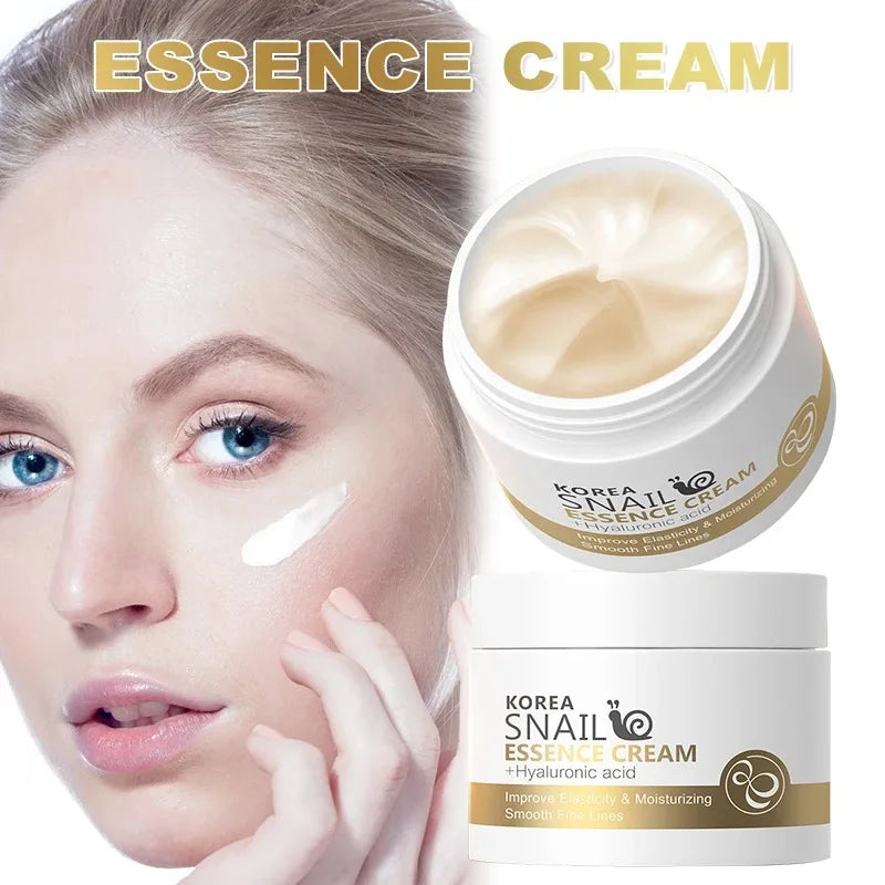 New Snail Face Cream Collagen Facial anti Aging Nourishing Brighten Serum Hyaluronic Acid Hydrating Moisturizing Skin Care