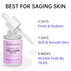 Collagen Face Serum Wrinkle Removal anti Aging Hyaluronic Acid Forehead Fine Lines Lifting Facial Serum 40Ml Skin Care Beauty