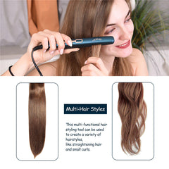 Mini Professional 2 in 1 Portable Hair Curler Hair Straightener Flat Iron Hairs Straightening Corrugated Iron Styling Tools 48