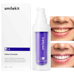 V34 Purple Whitening Toothpaste Removal Tooth Stains Repairing Caring Teeth Orthodontic Toothpaste Fresh Breath Tooth Care New