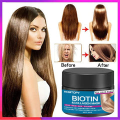 Biotin Collagen Keratin Hair Mask Repair Damage Dry Frizz Soften Hair Scalp Care Hair Beauty Health 2024 New