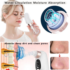 Blackhead Remover Pore Vacuum Face Cleaner Electric Pimple Acne Black Head Removal USB Rechargeable Water Cycle Black Dot Remove